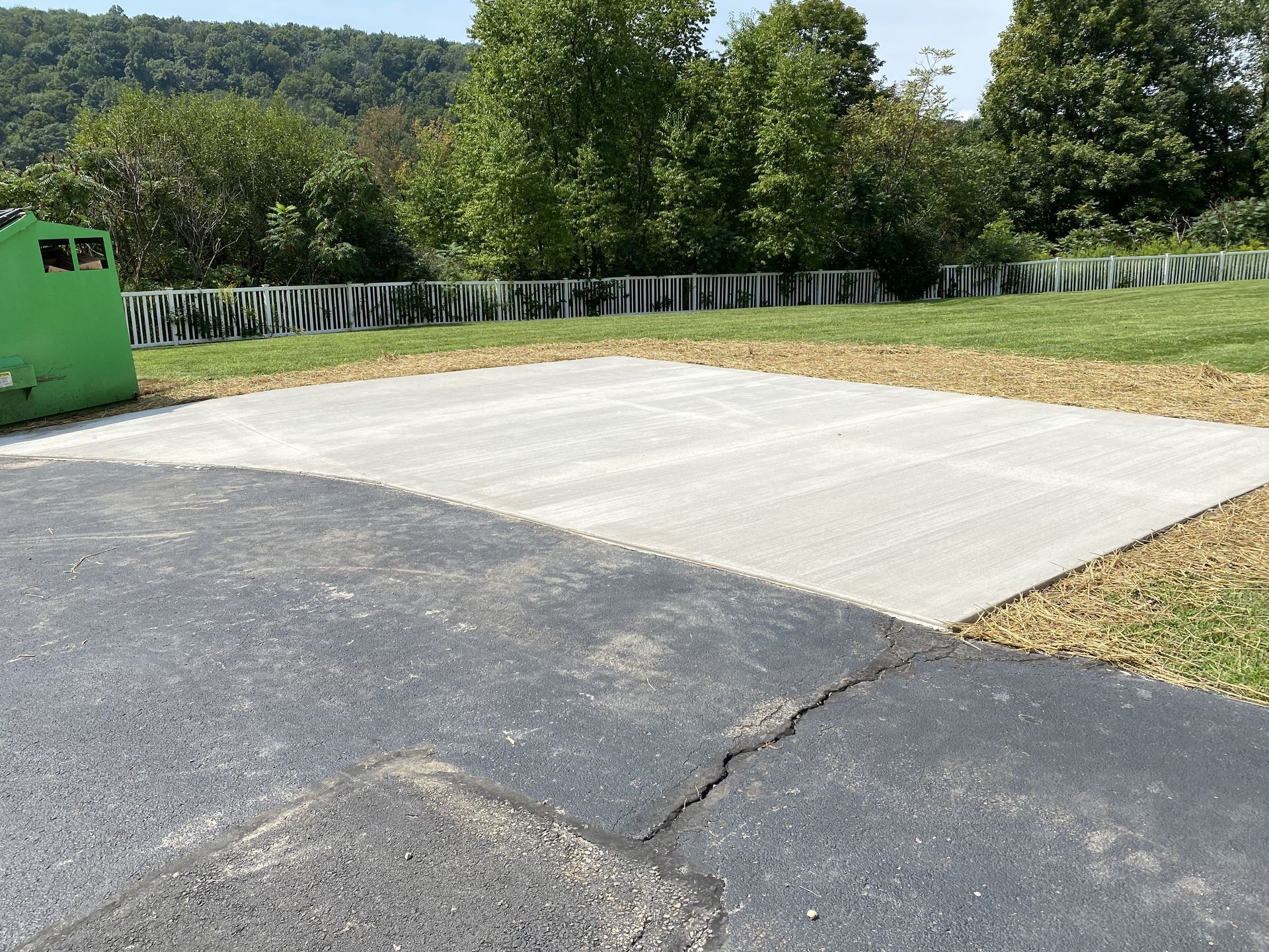 Dumpster pad at willowbrook in clarks summit